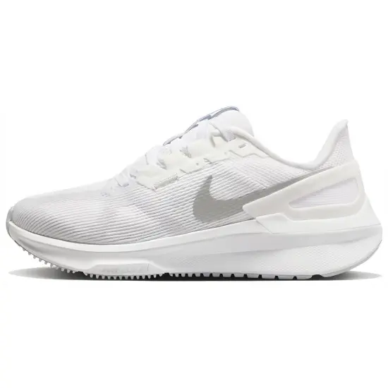 Nike Zoom Structure 25 White Metallic Silver Women's