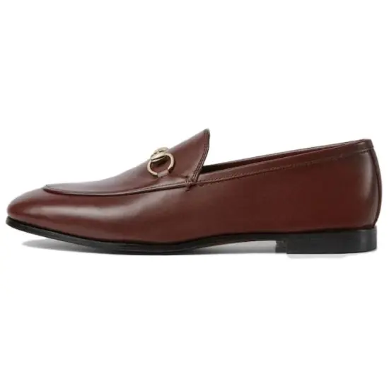 GUCCI Jordaan Loafers Women's Dark Brown