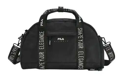 FILA Fabric Shoulder Bag, Crossbody Bag, Handbag Extra Small Women's Pitch Black