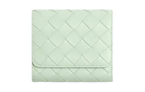 Bottega Veneta Lambskin Wallet Women's Fresh Mint