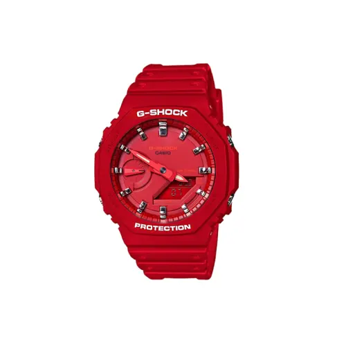 CASIO Unisex Liquid Crystal/Analog Dual Display Series Red Watch