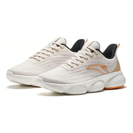 ANTA Running Shoes Men Low-Top Muddy Sandy Gray
