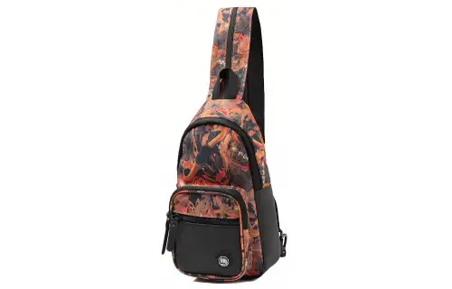 Li Ning Artificial Leather Crossbody Bag, Sling Bag Regular Unisex Orange