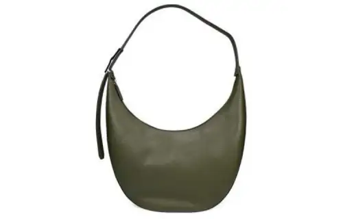 LONGCHAMP Cow Leather Shoulder Bag, Crossbody Bag Large Women's Khaki