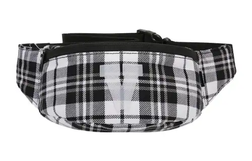 Vans Fabric Crossbody Bag, Fanny Pack Unisex Black/White