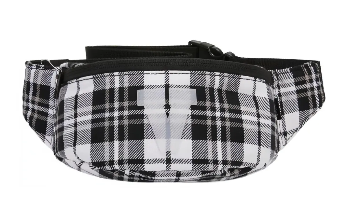 Vans Fabric Crossbody Bag, Fanny Pack Unisex Black/White