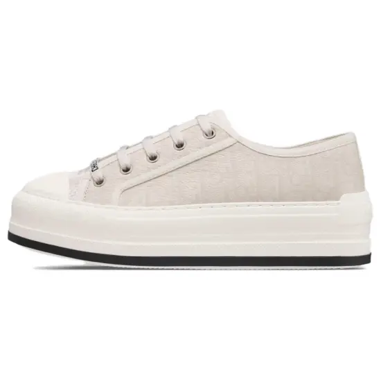 Walk'n'DIOR Skateboard Shoes Women's Low-Top Off White