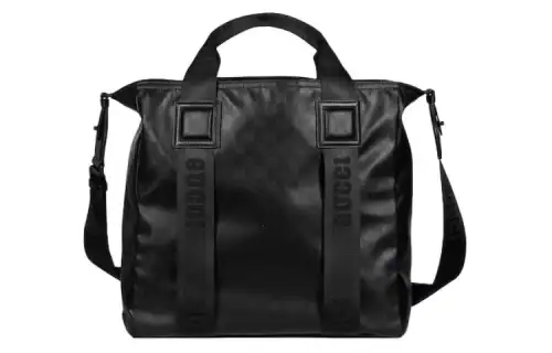 GUCCI Canvas With Leather Tote Bag, Shopping Bag, Shoulder Bag, Crossbody Bag, Handbag Men's Black