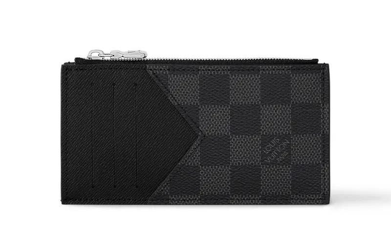 LOUIS VUITTON Coin Card Holder Damier Graphite Grey/Black