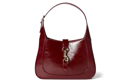GUCCI Jackie Rosso Ancora Leather Handbag, Shoulder Bag Women's Red
