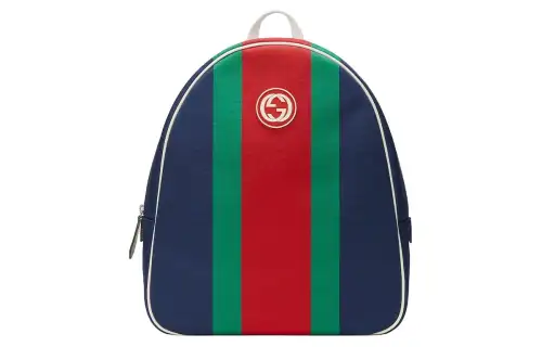 GUCCI Canvas Backpack Kids' Dark Blue