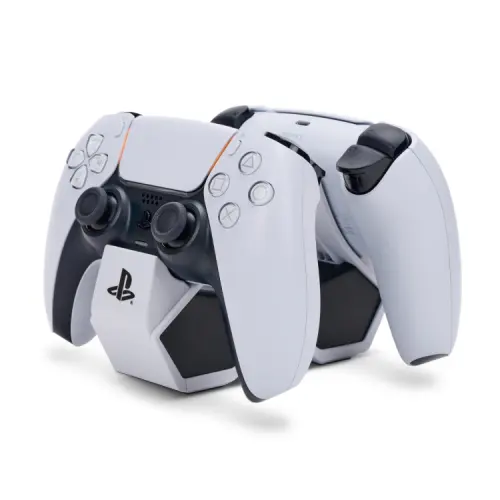 PowerA PSPW033 Charging Stand Set PlayStation Authorized PS5 DualSense Wireless Game Controller Dual Controller Charging PS5 Controller Charger