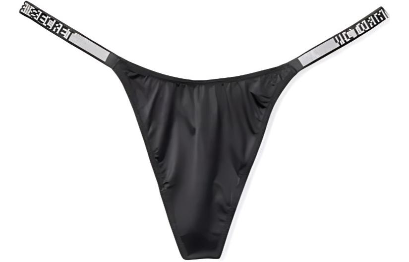 Женские трусы Victoria's Secret Буквы (черные)