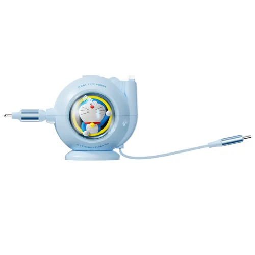 ROCK Doraemon C TO C+L 100W turret series desktop retractable data cable 1.5m
