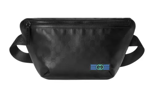 GUCCI Canvas Fanny Pack Men's Black