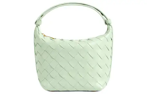 Bottega Veneta Cow Leather Handbag Women's Fresh Mint Green