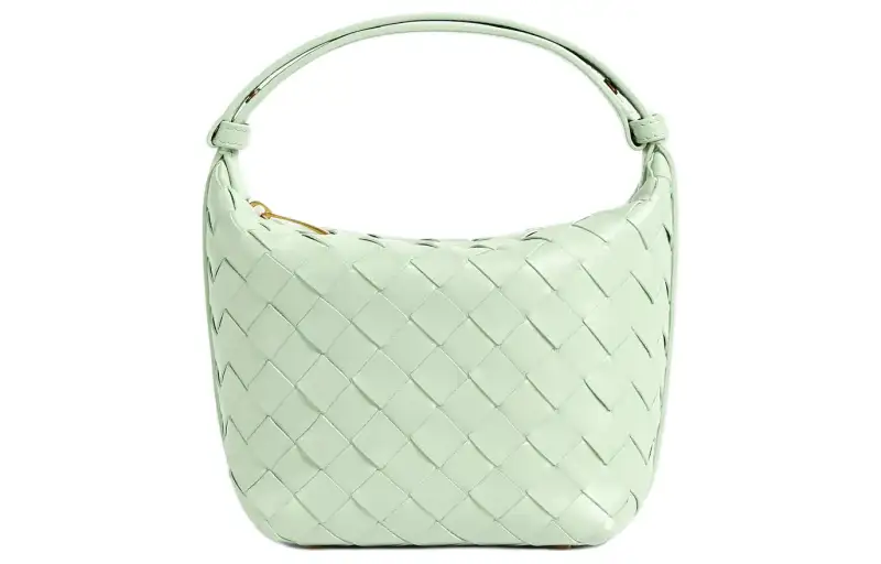 Bottega Veneta Cow Leather Handbag Women's Fresh Mint Green