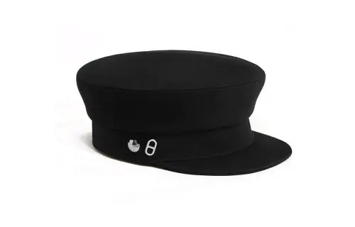 HERMES Cotton Berets Women's Black