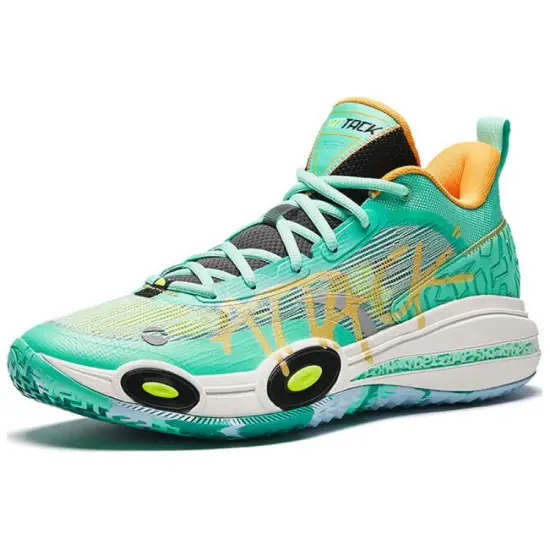 ANTA Raid Basketball Shoes Men Low-Top Green