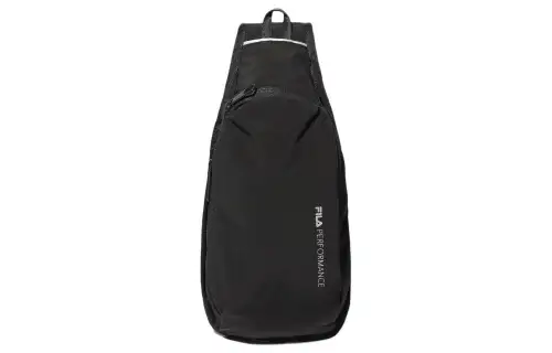 FILA Nylon Sling Bag, Crossbody Bag, Shoulder Bag Regular Unisex Black