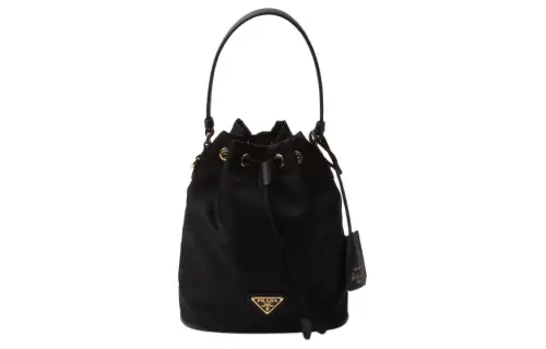 PRADA Re EditionRe Nylon Recycled Nylon Bucket Bag, Handbag, Shoulder Bag, Crossbody Bag Mini Women's Black