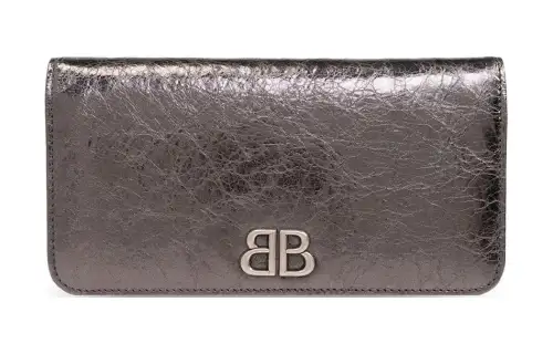 Balenciaga Sheepskin Wallet Women's Copper