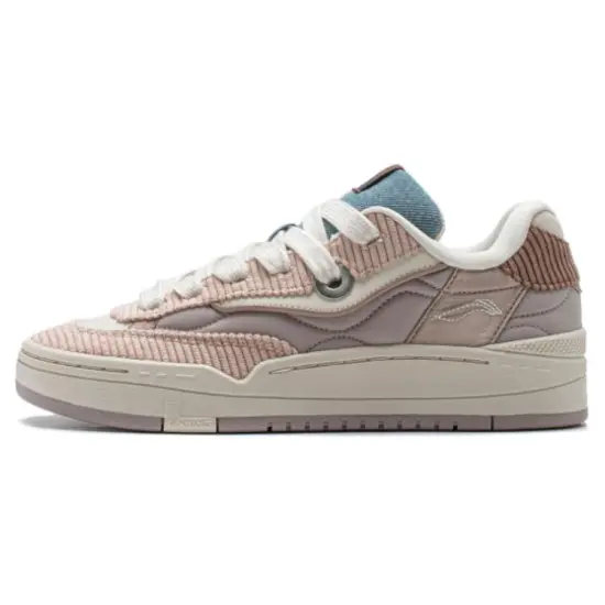 LiNing GOS 2000 Anti Slip Wear Resistant Low Top Skateboard Shoes Women's White Gray