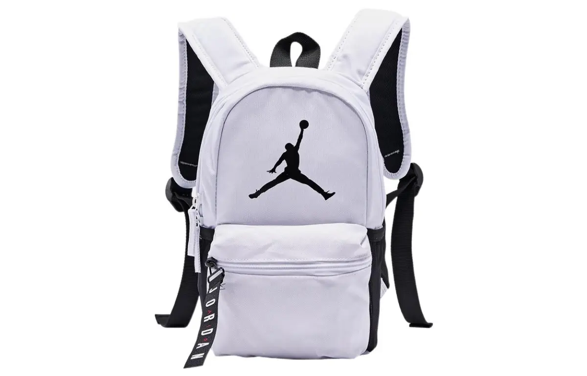 Jordan Athleisure Polyester Backpack Regular Unisex White