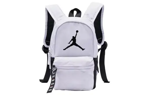 Jordan Athleisure Polyester Backpack Regular Unisex White