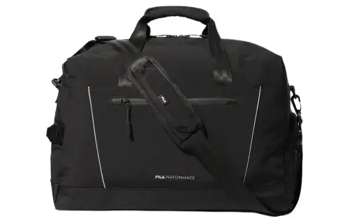 FILA Nylon Gym Bag Travel Bag Unisex Black