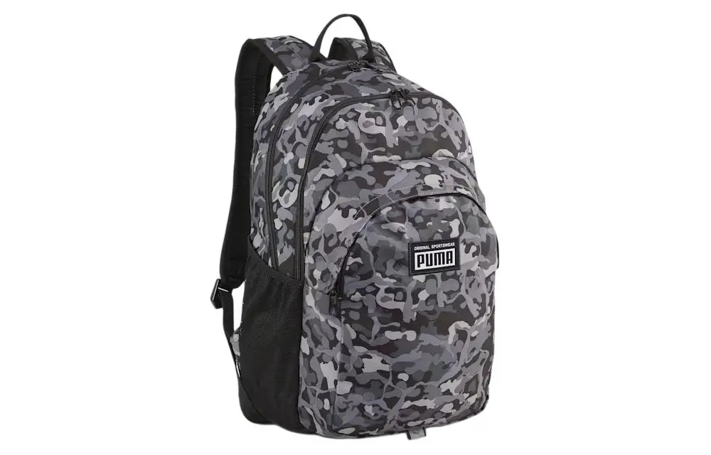 PUMA Polyester Backpack Regular Men's Concrete Gray Camouflage