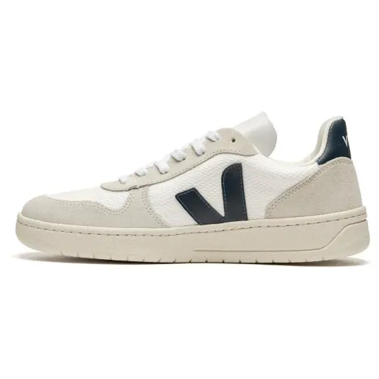 VEJA V 10 Panelled Low Top 'White Beige Black'