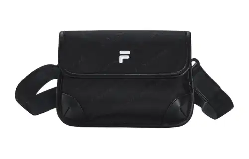 FILA FUSION Polyurethane Shoulder Bag Regular Unisex Pitch Black