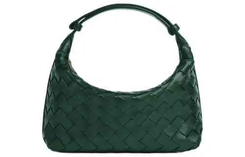 Bottega Veneta Cow Leather Handbag, Shoulder Bag Mini Women's Emerald