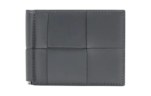 Bottega Veneta Calfskin Wallet Men's Gray