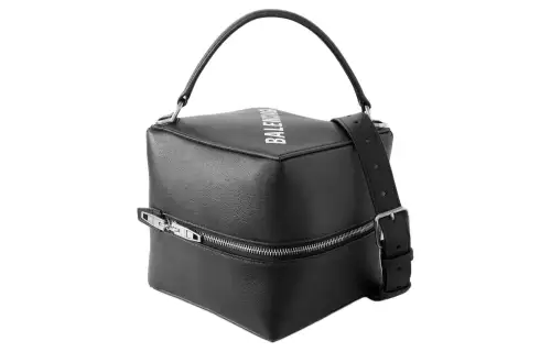 Balenciaga Leather Shoulder Bag 4x4 Small Women's Black