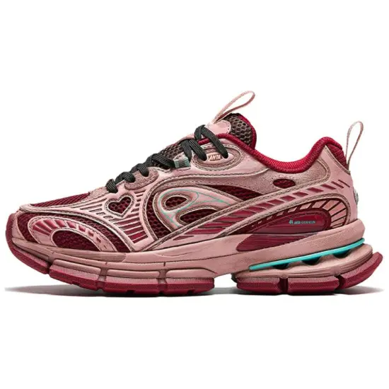 Anta Champion G01 Cushioning Wear Resistant Low Top Running Shoes Men's Red Pink