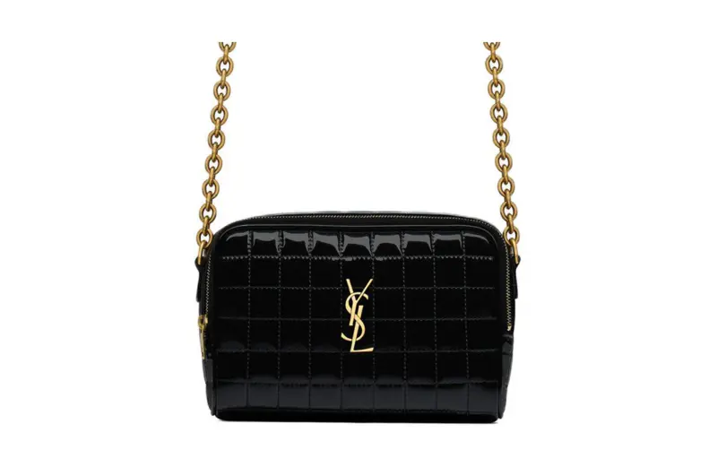 SAINT LAURENT Cassandre Polyurethane Bonded To Polyester Camera Bag, Shoulder Bag, Crossbody Bag Mini Women's Black