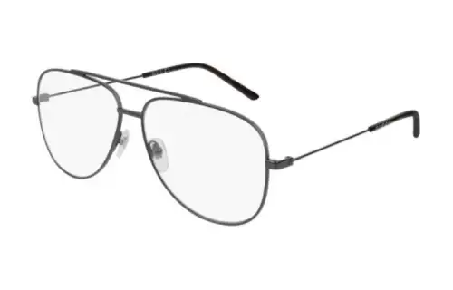 GUCCI Aviator Eyeglass Frames Unisex Silver