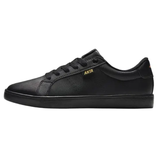 Anta Cushioning Lightweight Low-Top Skateboard Shoes Men's Black