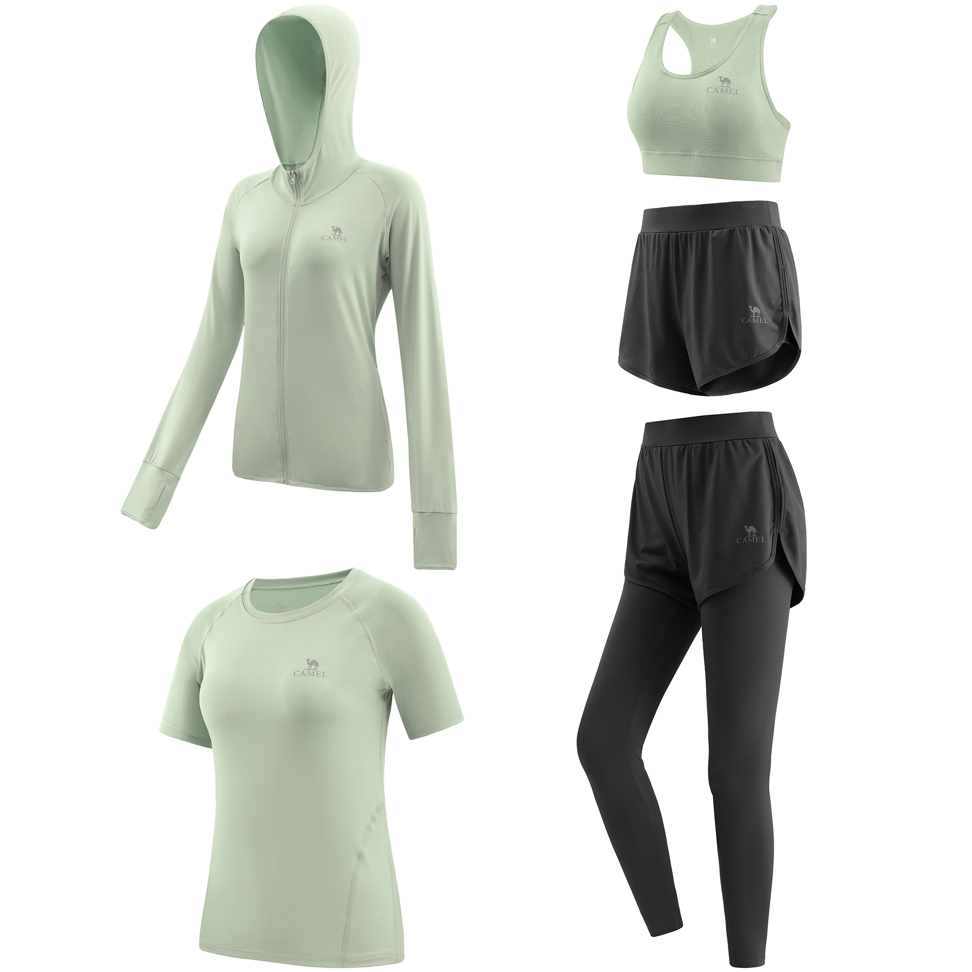CAMEL Yoga Sets Women’s Moderate