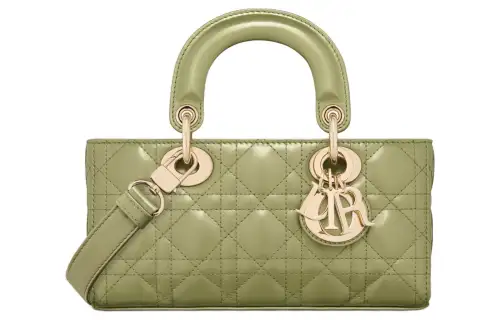 DIOR Lady D JOY Calfskin Shoulder Bag, Crossbody Bag, Handbag Small Women's Cactus Green