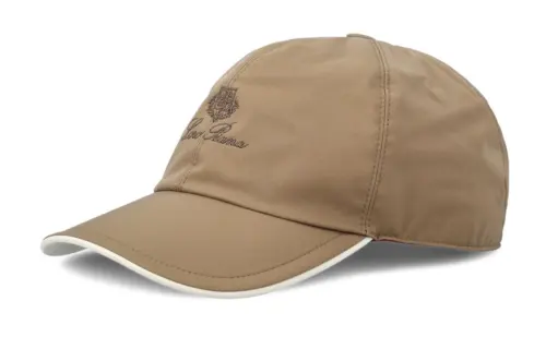 Loro Piana Polyester, Cotton, Polyester Baseball Caps Men's Brown