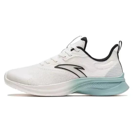 Anta Wear resistant And Lightweight Low Top Sprint Running Shoes Men's White Blue