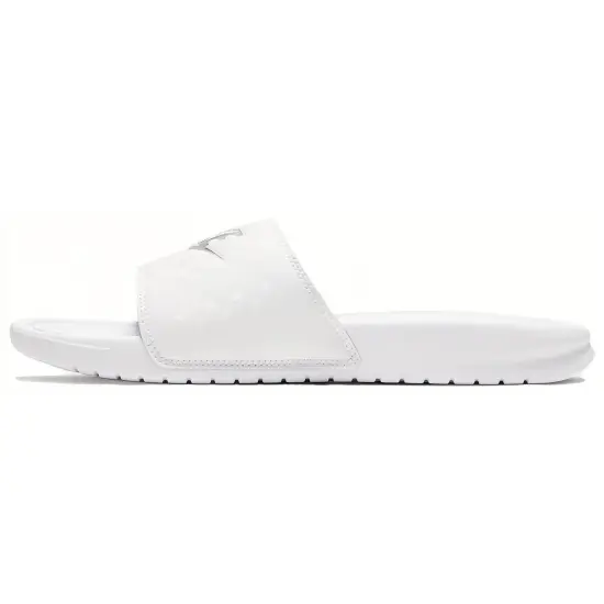 Nike Benassi JDI Flip-flops Women's White/metallic Silver