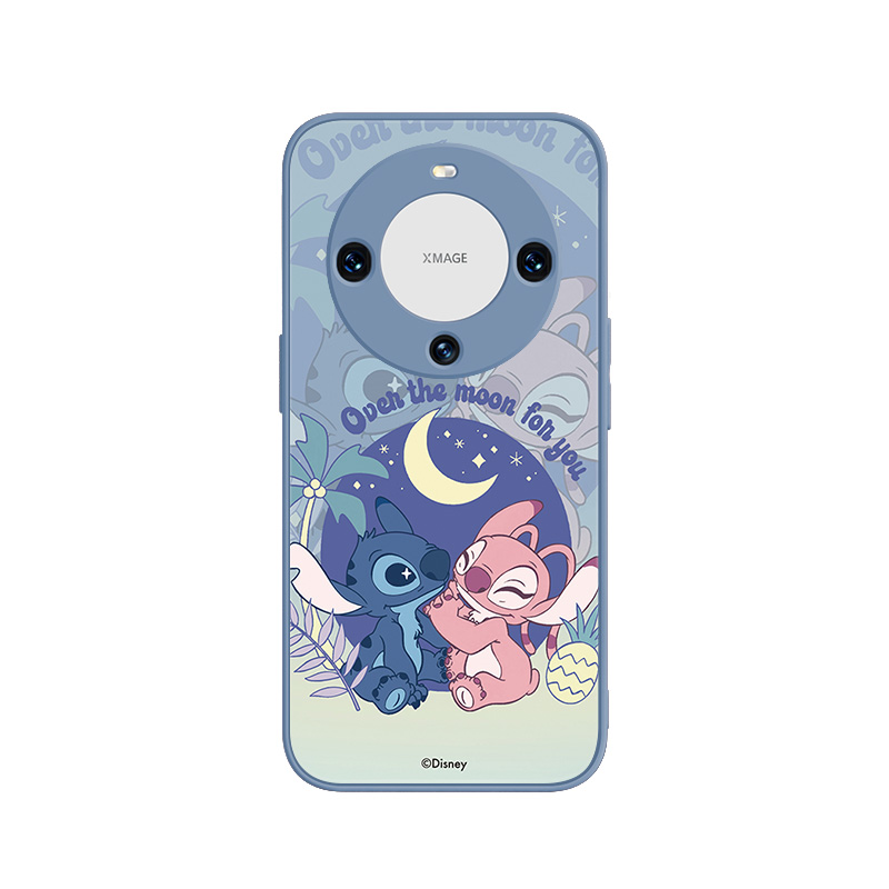 Disney Disney ABS+PC material frosted glass high-end cute Stitch men's and women's mobile phone case suitable for Huawei/HUAWEI Honor mate60/60/P60/Pro/NOVA7/P50E cartoon animation