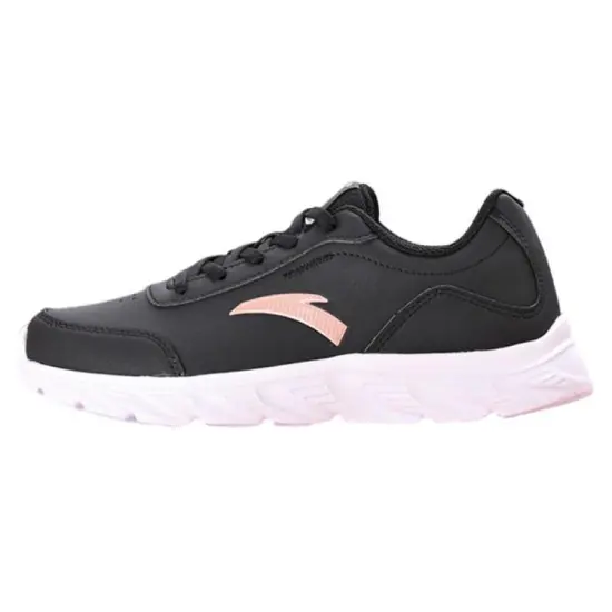 Anta Running Collection Wear-resistant And Waterproof Low-Top Running Shoes Women's Black White
