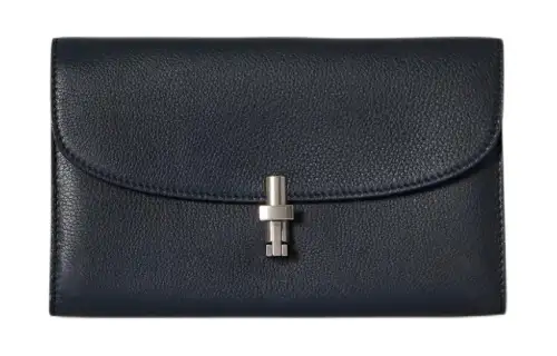 THE ROW Grain Calfskin Wallet Women's Virginia Blue