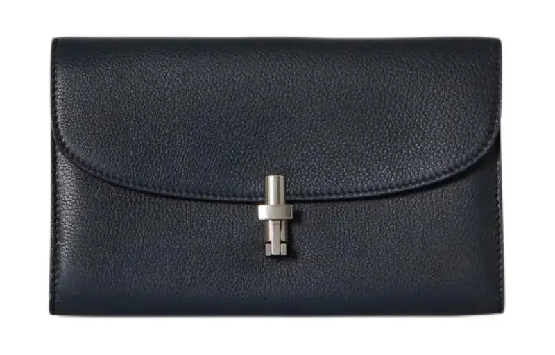 THE ROW Grain Calfskin Wallet Women's Virginia Blue