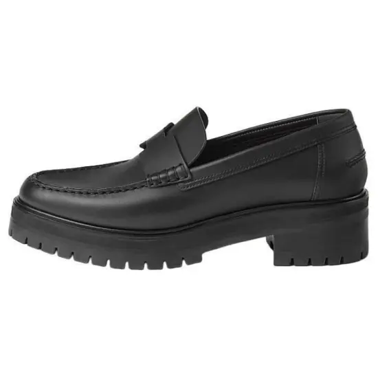 HERMES Loafers Women's Black